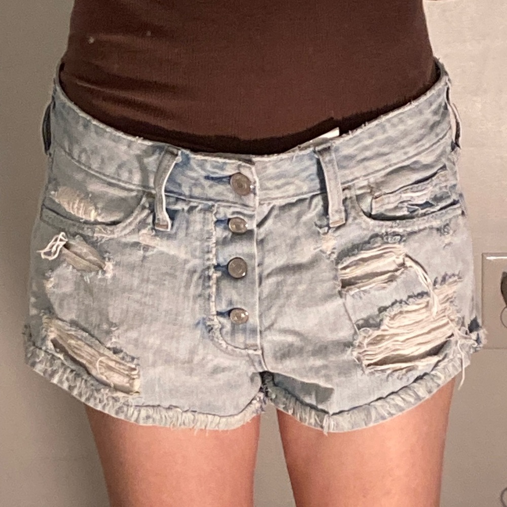 Abercrombie and Fitch Light Wash Jean Shorts